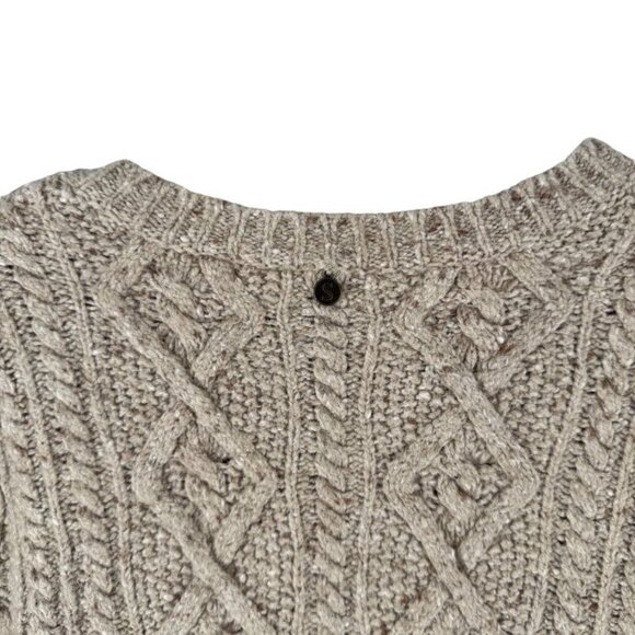 Soft Surroundings Womens 24 Size Cable Knit Boyfriend Sweater Wool Cashmere - Picture 8 of 10